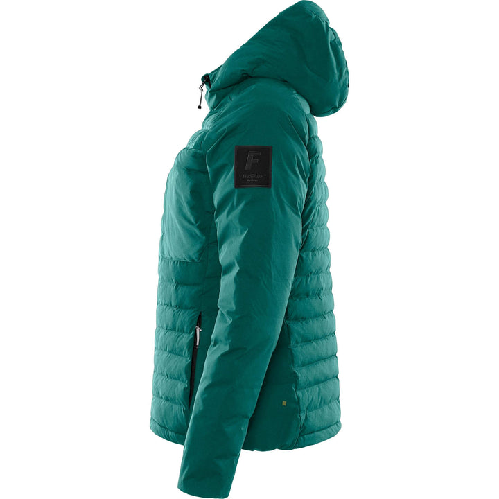 Fristads Outdoor Womens Atmos Primaloft Lightweight Hooded Puffer Jacket Petrol Back2#colour_petrol