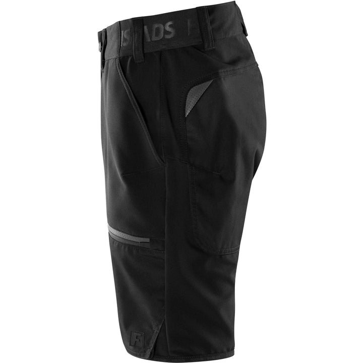 Fristads Outdoor Womens Carbon Semistretch Shorts Black Detail1#colour_black