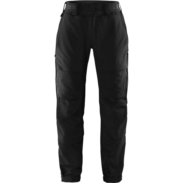 Fristads Outdoor Womens Helium Stretch Trousers Black Front1#colour_black