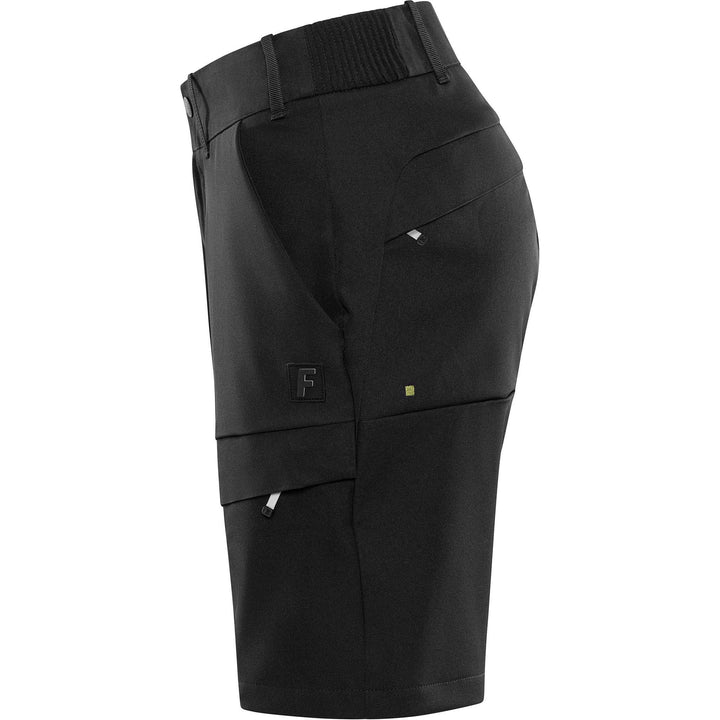 Fristads Outdoor Womens Zircon Lightweight 4-Way-Stretch Shorts Black Back2#colour_black