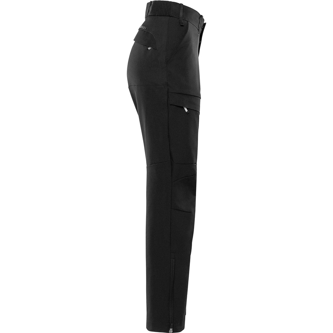 Fristads Outdoor Womens Zircon Lightweight 4-Way-Stretch Trousers Black Back3#colour_black