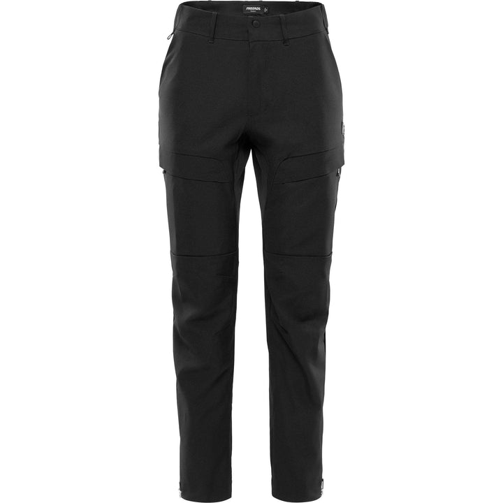 Fristads Outdoor Womens Zircon Lightweight 4-Way-Stretch Trousers Black Front1#colour_black