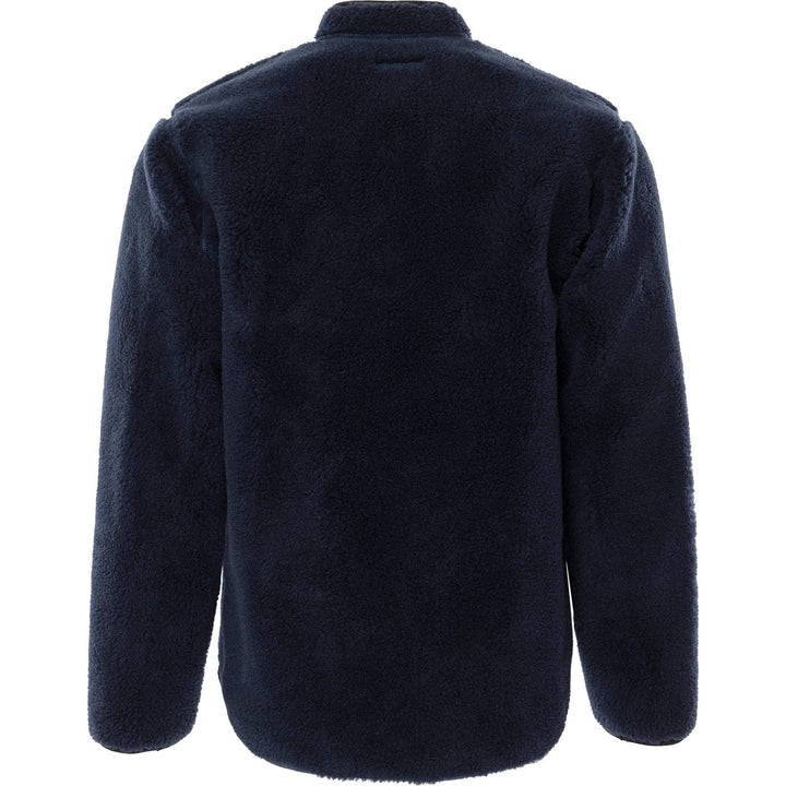 Fristads Pile Fleece Jacket - 762 P Navy Back1#colour_navy