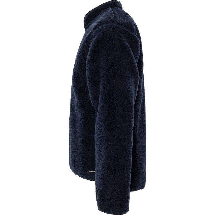 Fristads Pile Fleece Jacket - 762 P Navy Back2#colour_navy