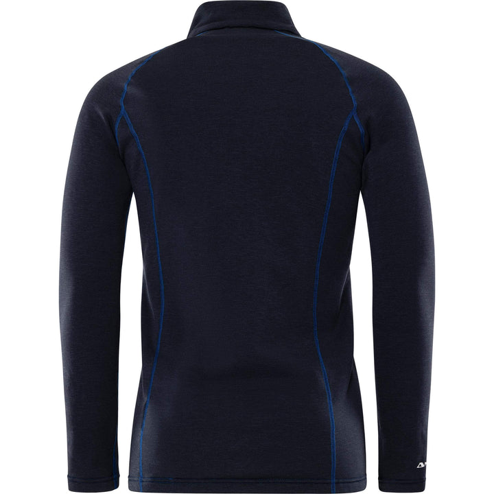 Fristads Polartec Moisture-Wicking Half-Zip Base Layer Top - 7078 PT Black Back1#colour_black