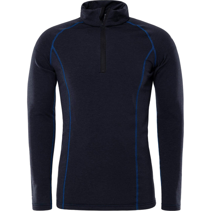 Fristads Polartec Moisture-Wicking Half-Zip Base Layer Top - 7078 PT Black Front1#colour_black