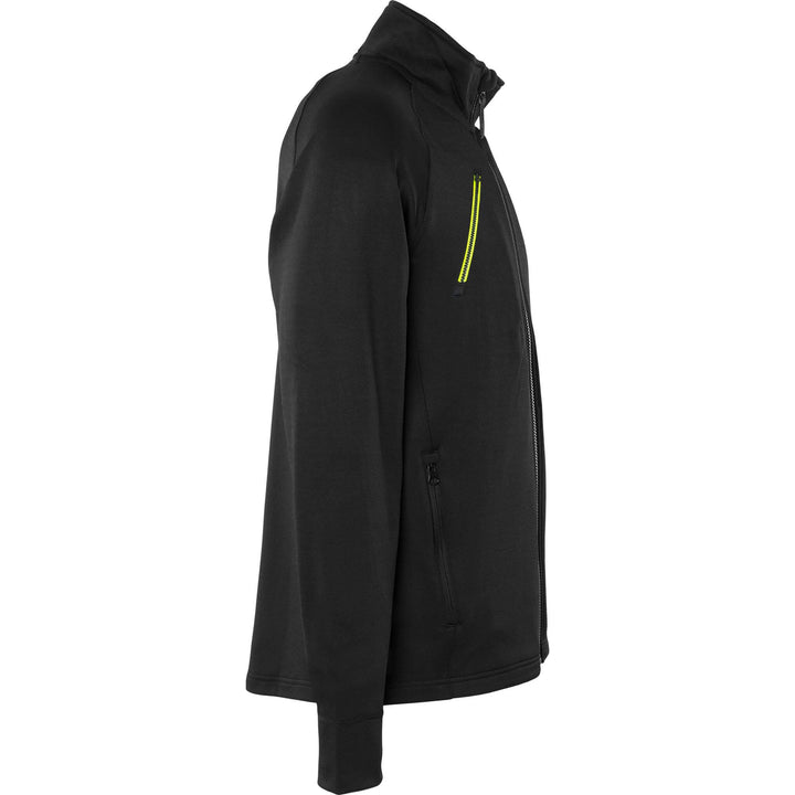 Fristads Polartec Stretch Quick-Dry Fleece Jacket - 4870 GPY Black Back3#colour_black