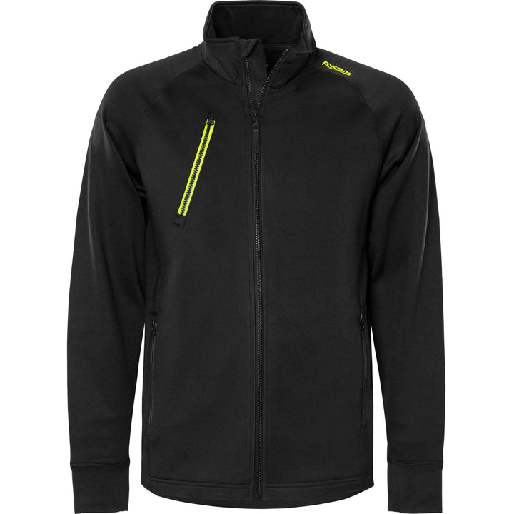 Fristads Polartec Stretch Quick-Dry Fleece Jacket - 4870 GPY Black Front1#colour_black