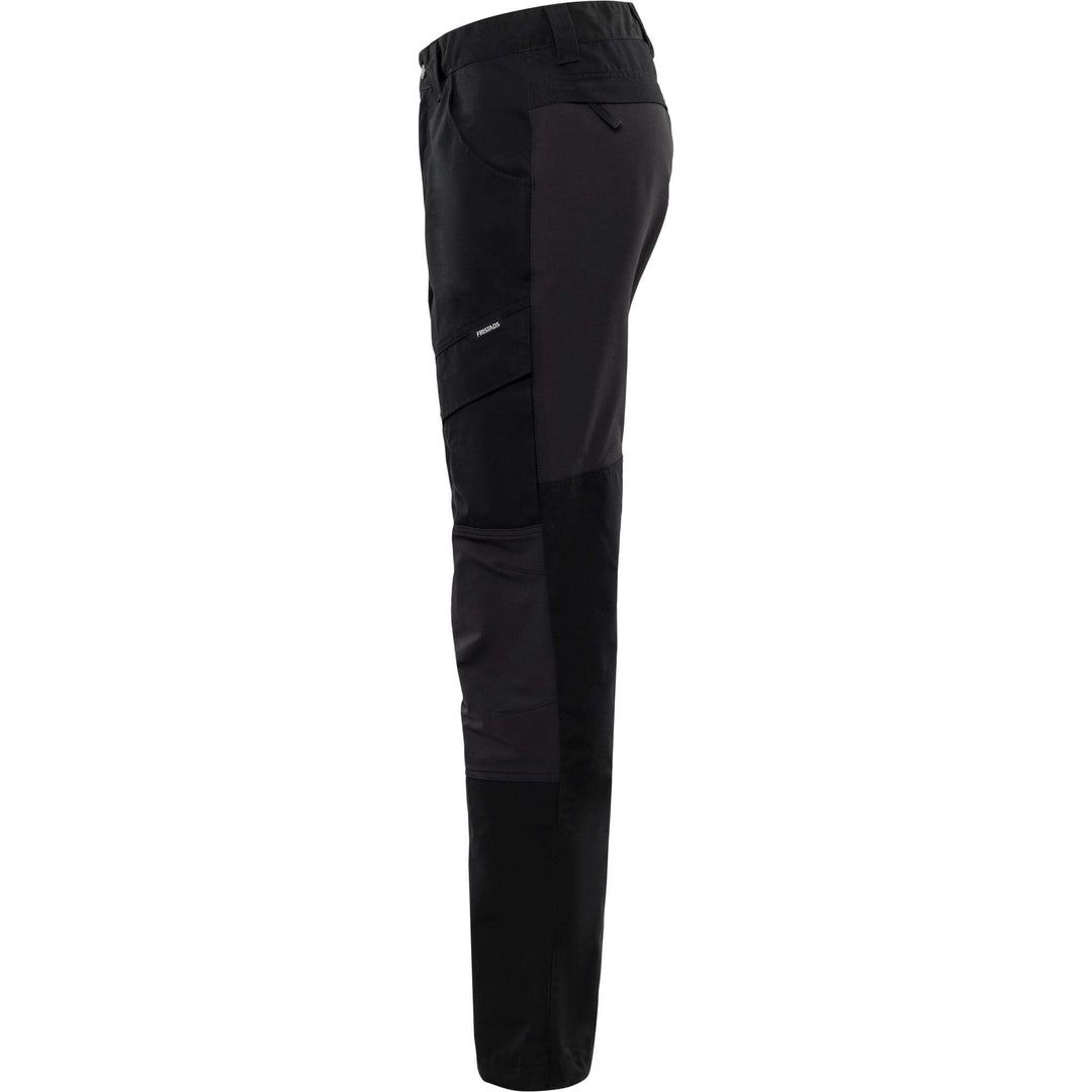 Fristads Service 4-Way-Stretch Panel Trousers - 2526 PLW Black Back2#colour_black