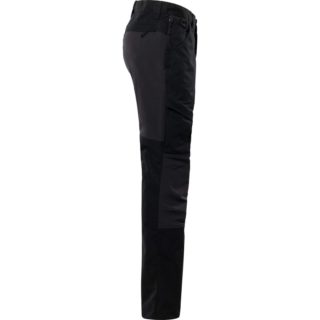 Fristads Service 4-Way-Stretch Panel Trousers - 2526 PLW Black Back3#colour_black