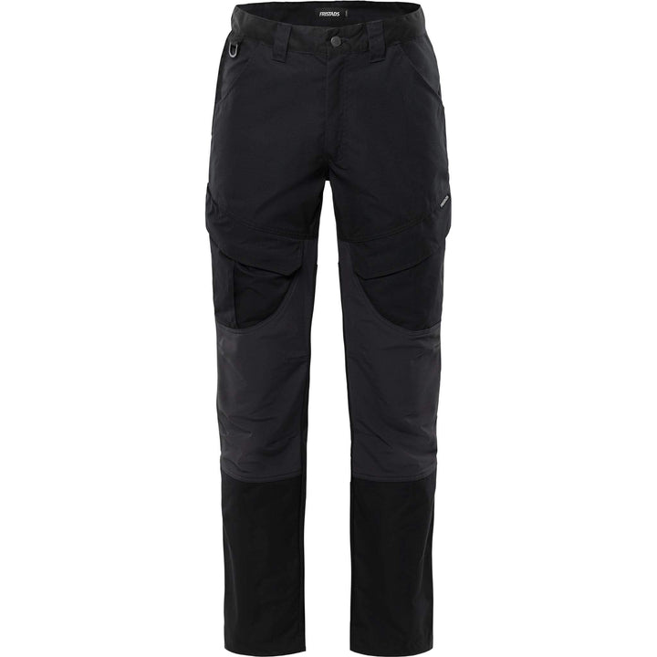 Fristads Service 4-Way-Stretch Panel Trousers - 2526 PLW Black Front1#colour_black
