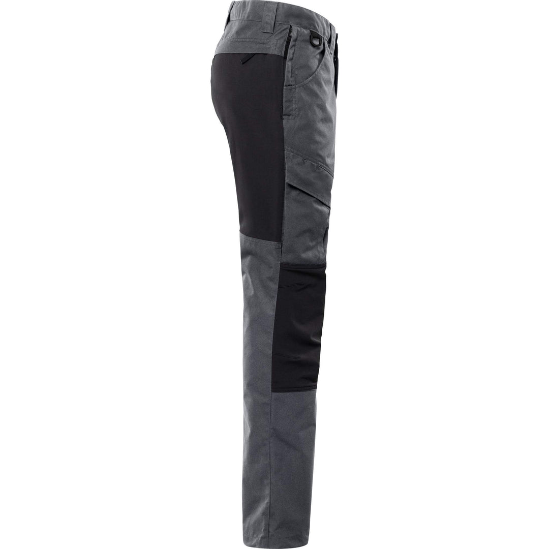 Fristads Service 4-Way-Stretch Panel Trousers - 2526 PLW Grey/Black Back3#colour_grey-black