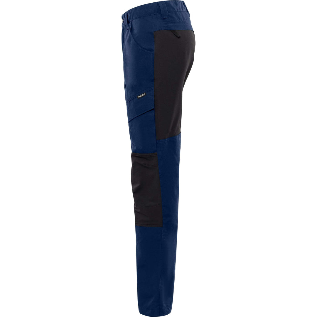 Fristads Service 4-Way-Stretch Panel Trousers - 2526 PLW Navy/Black Back2#colour_navy-black