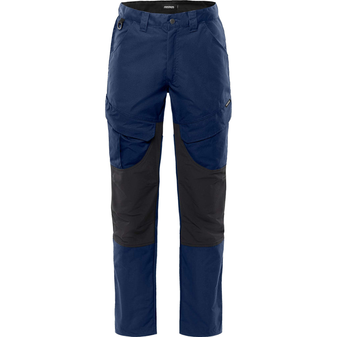 Fristads Service 4-Way-Stretch Panel Trousers - 2526 PLW Navy/Black Front1#colour_navy-black