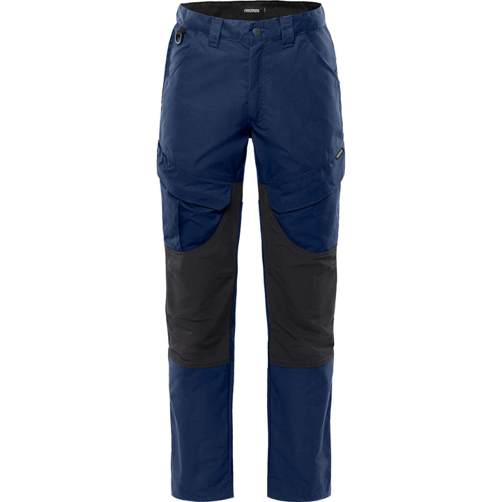 Fristads Service 4-Way-Stretch Panel Trousers - 2526 PLW Navy/Black Front1#colour_navy-black