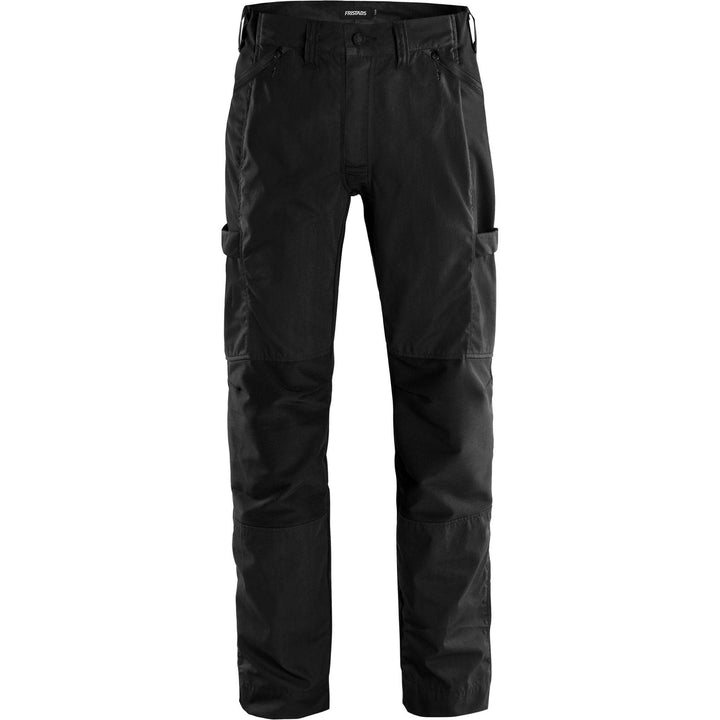 Fristads Service Lightweight Ripstop 4-Way-Stretch Panel Trousers - 2540 LWR Black Front1#colour_black