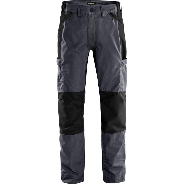 Fristads Service Lightweight Ripstop 4-Way-Stretch Panel Trousers - 2540 LWR Grey/Black Front1#colour_grey-black