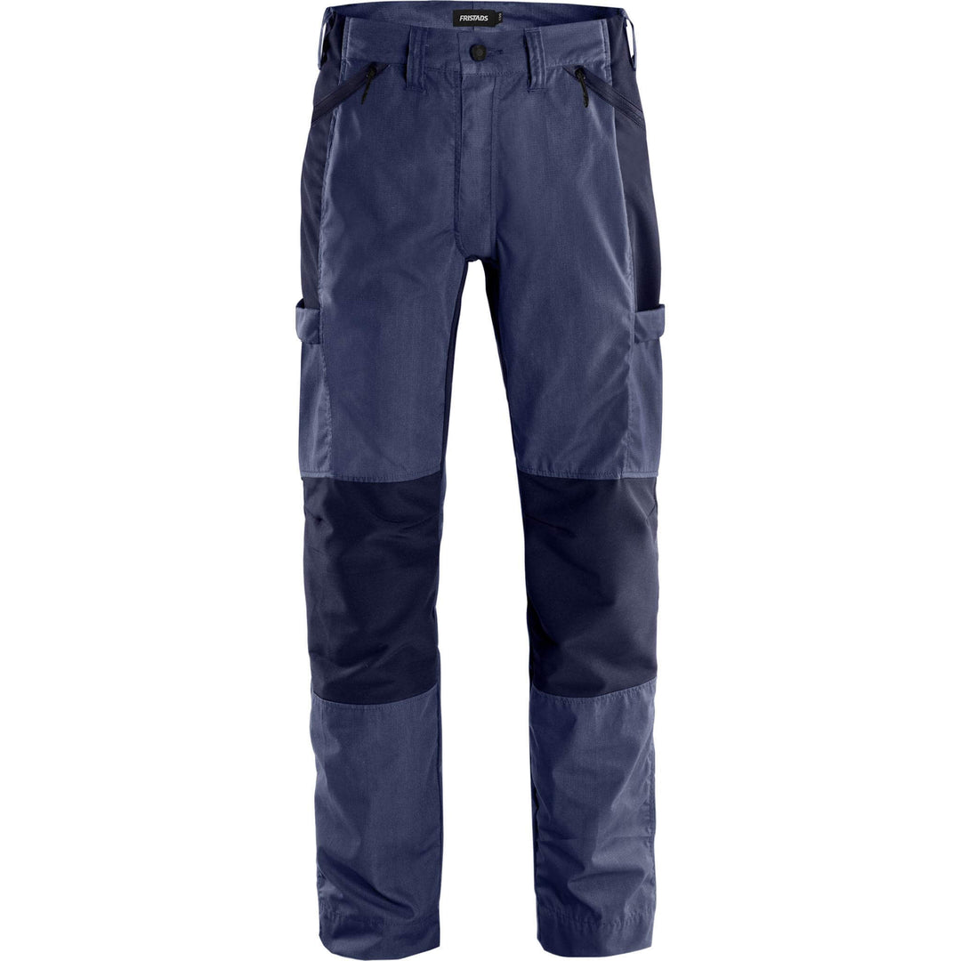 Fristads Service Lightweight Ripstop 4-Way-Stretch Panel Trousers - 2540 LWR Navy/Blue Front1#colour_navy-blue