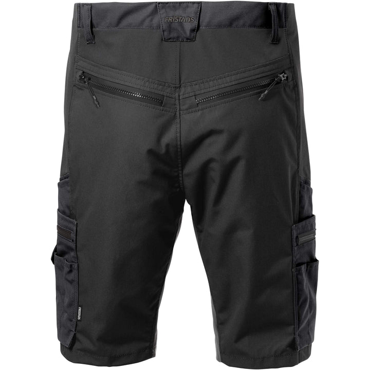Fristads Service Lightweight Stretch Shorts - 2702 PLW Black Back1#colour_black