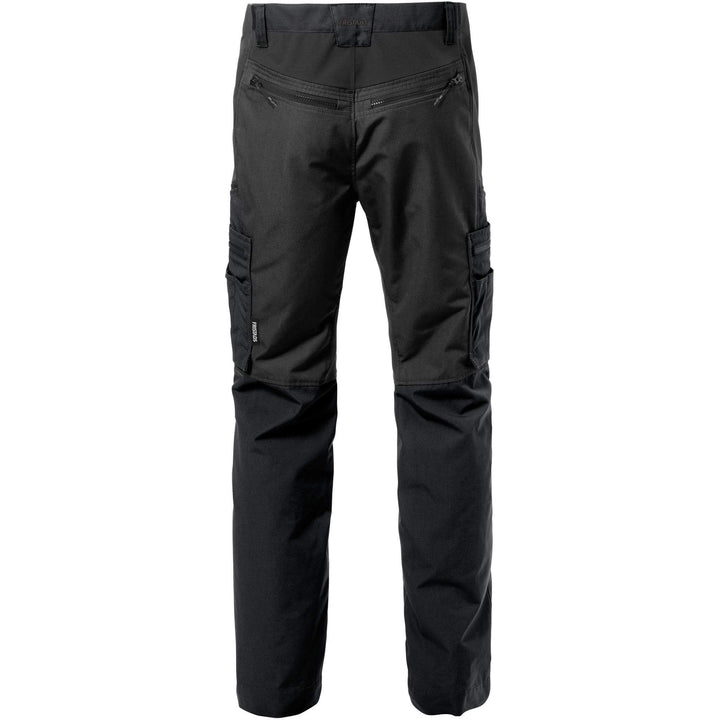 Fristads Service Lightweight Stretch Trousers - 2700 PLW Black Back1#colour_black
