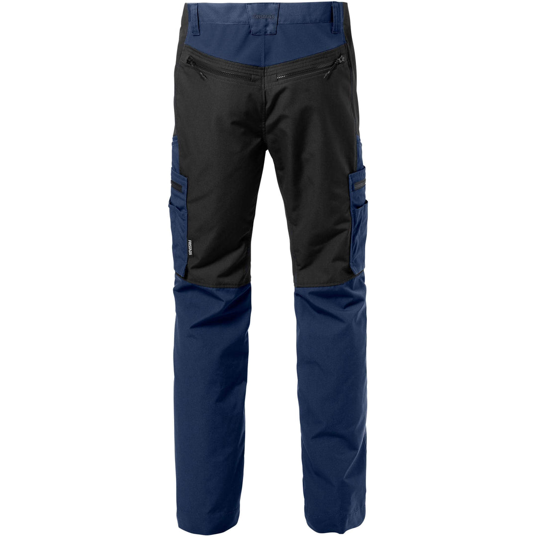 Fristads Service Lightweight Stretch Trousers - 2700 PLW Navy/Black Back1#colour_navy-black