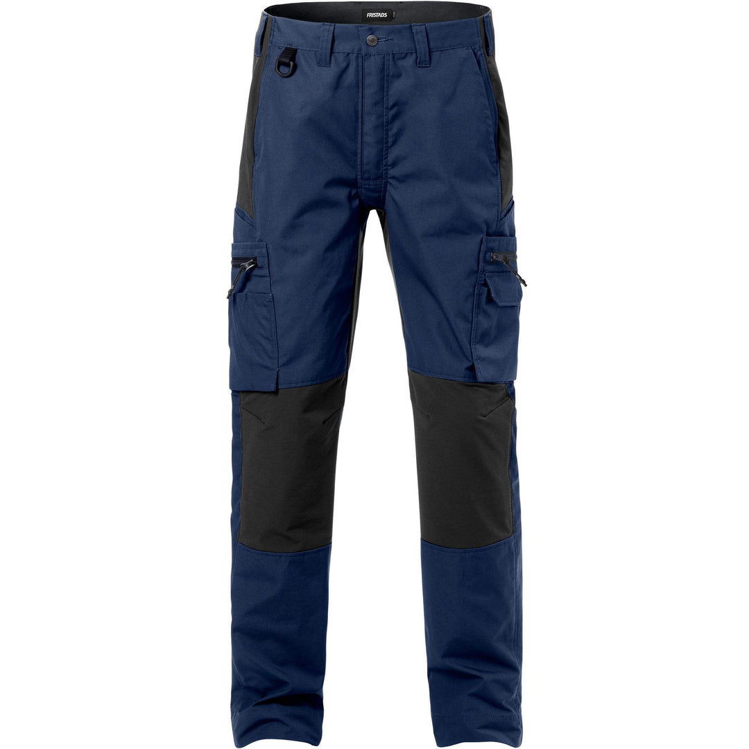 Fristads Service Lightweight Stretch Trousers - 2700 PLW Navy/Black Front1#colour_navy-black
