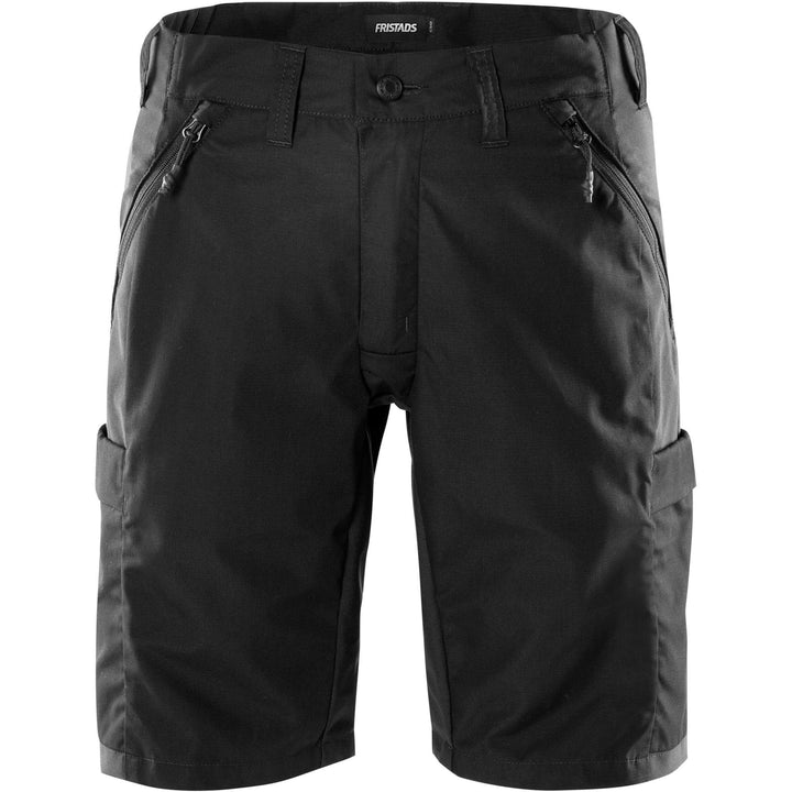 Fristads Service Ripstop 4-Way-Stretch Panel Shorts - 2543 LWR Black Front1#colour_black