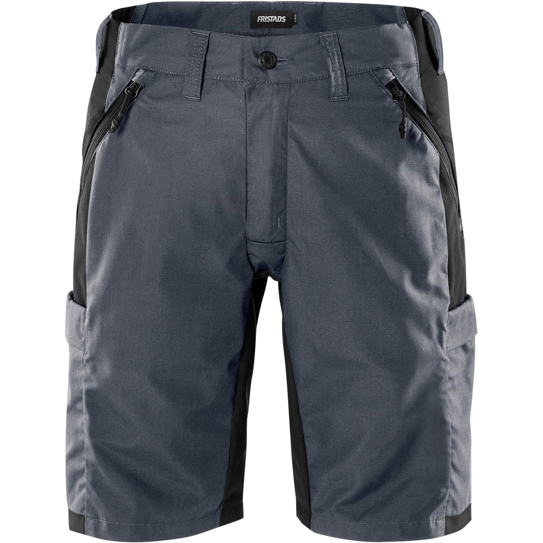 Fristads Service Ripstop 4-Way-Stretch Panel Shorts - 2543 LWR Grey/Black Front1#colour_grey-black