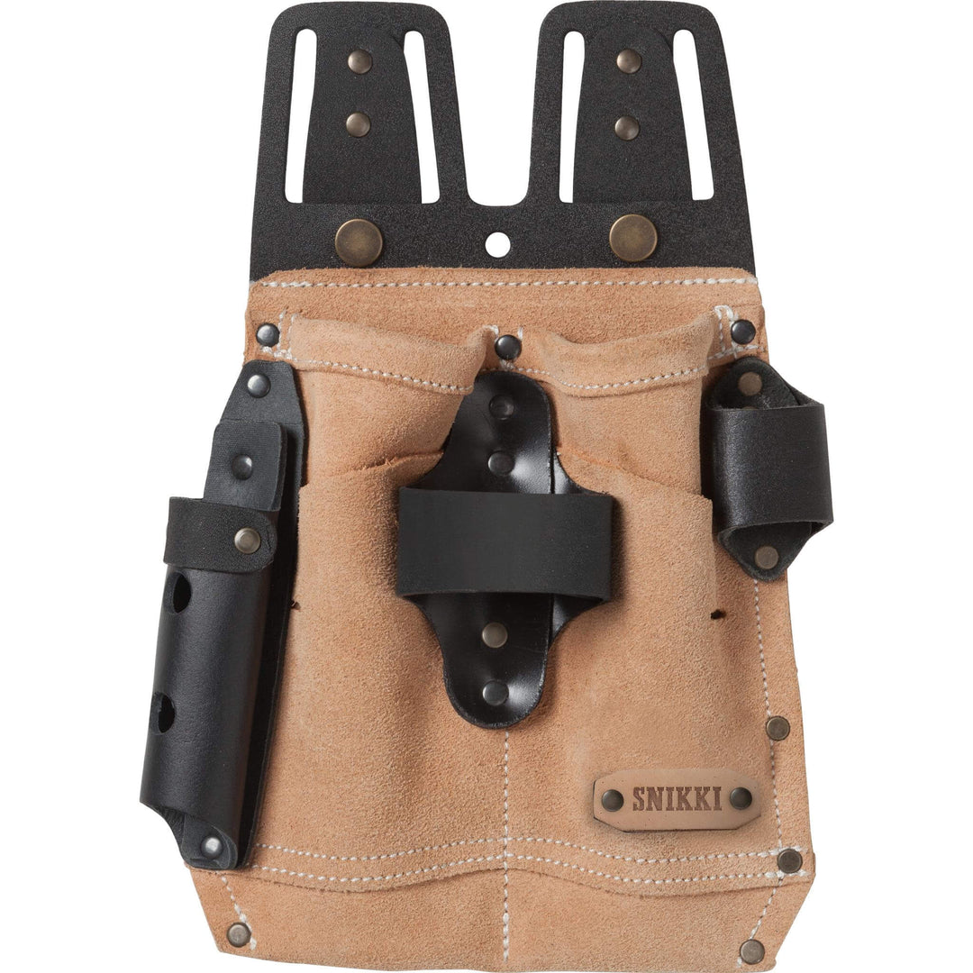 Fristads Snikki Leather Tool Holder - 9300 LTHR Brown Front1#colour_brown
