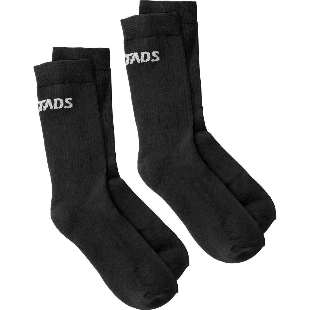 Fristads Socks 2-Pack - 9186 SOC Black Front1#colour_black