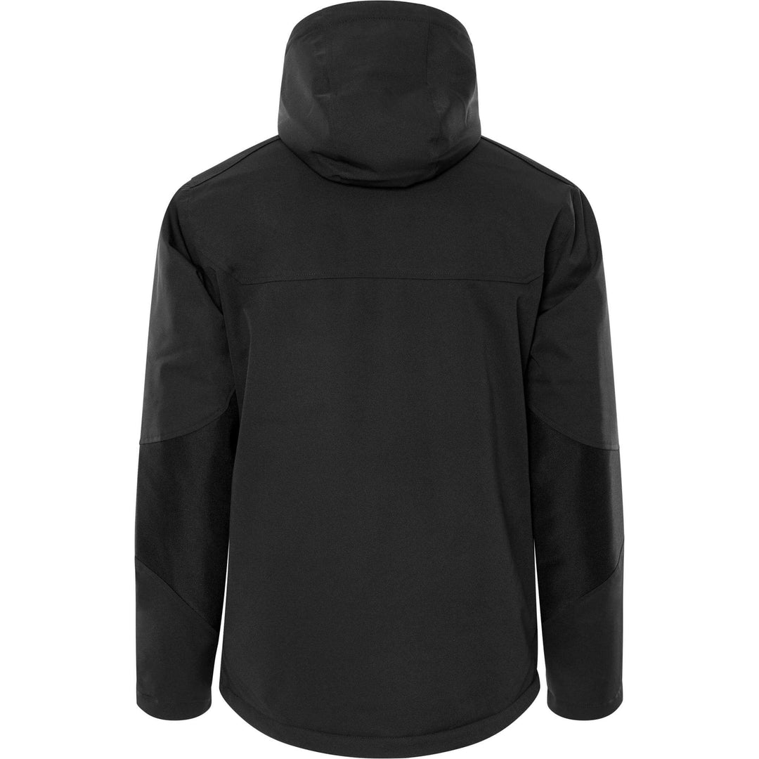 Fristads Softshell Stretch Insulated Winter Jacket - 1421 GSW Black Back1#colour_black