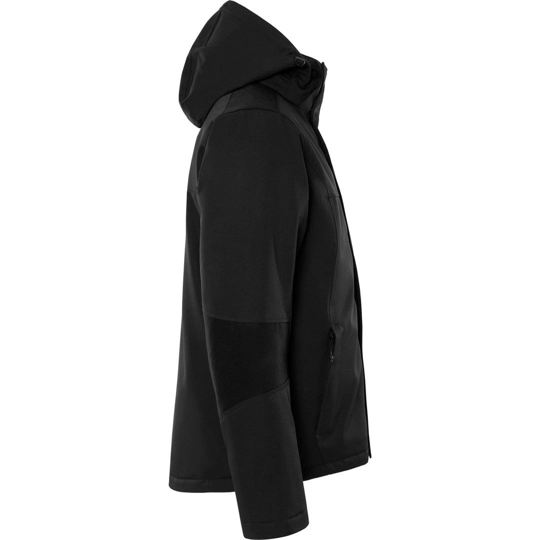 Fristads Softshell Stretch Insulated Winter Jacket - 1421 GSW Black Back3#colour_black