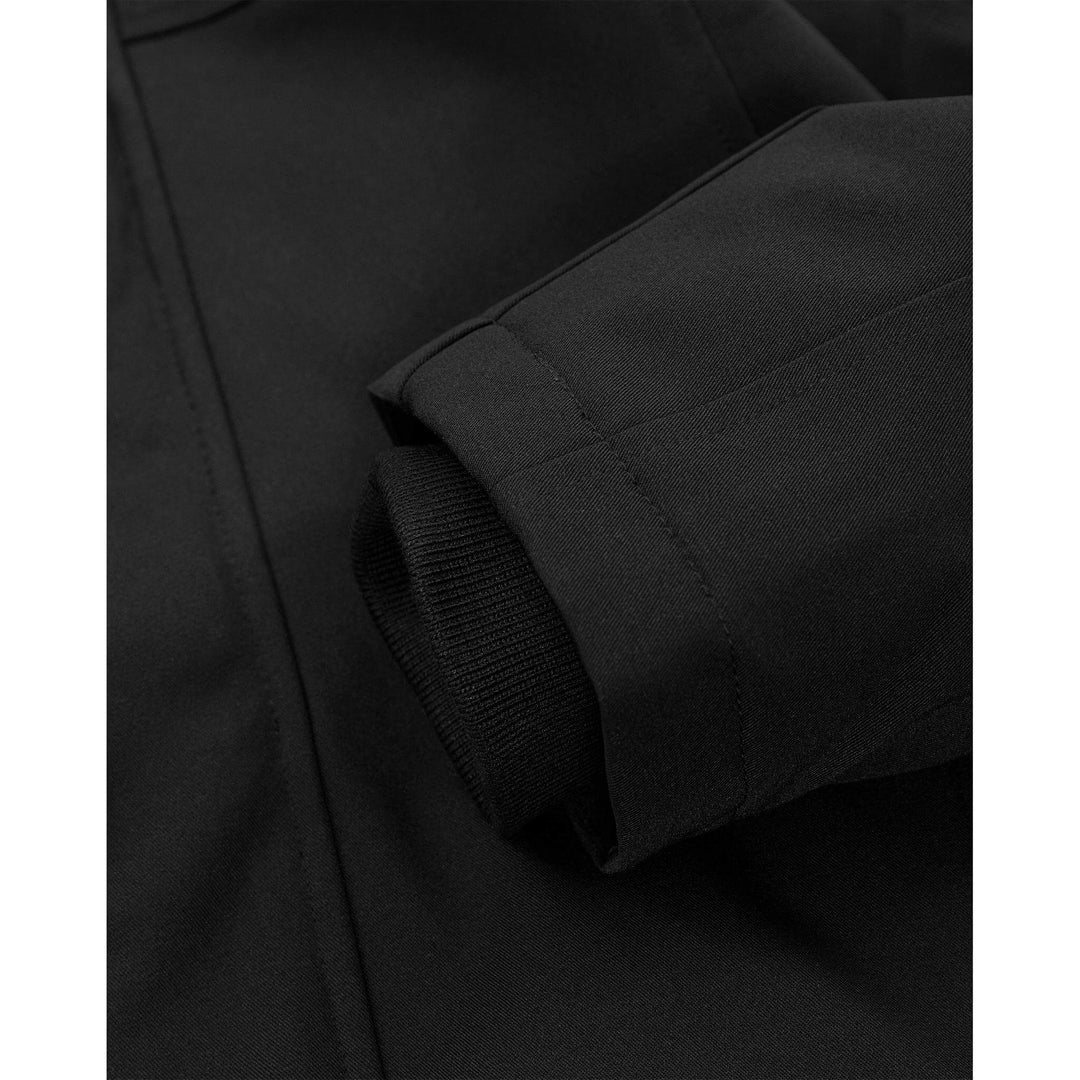 Fristads Softshell Stretch Insulated Winter Jacket - 1421 GSW Black Detail1#colour_black