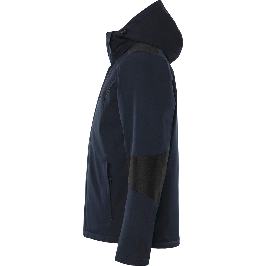 Fristads Softshell Stretch Insulated Winter Jacket - 1421 GSW Dark Navy Back2#colour_dark-navy