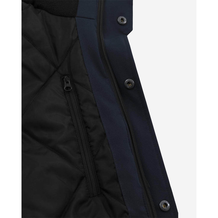 Fristads Softshell Stretch Insulated Winter Jacket - 1421 GSW Dark Navy Detail2#colour_dark-navy