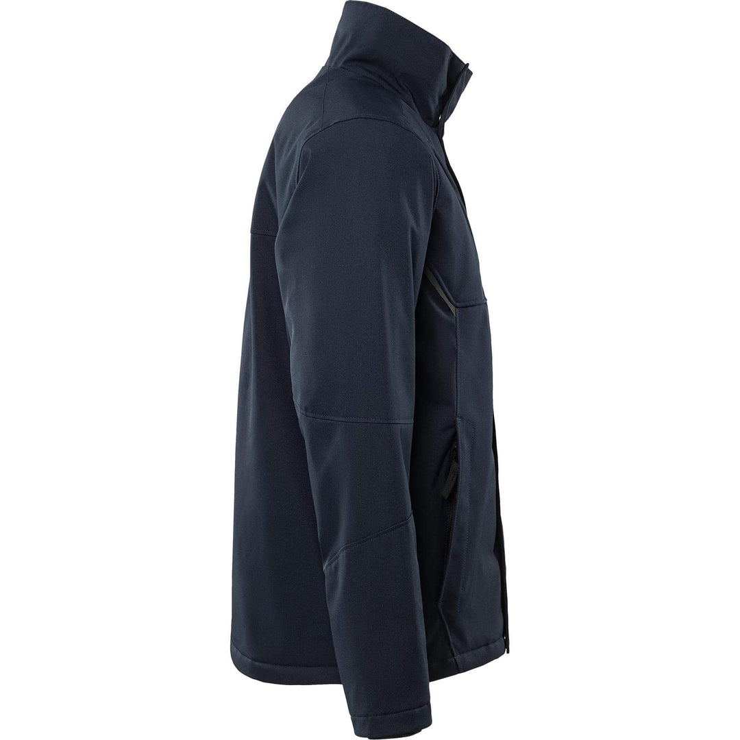 Fristads Softshell Stretch Windproof Water Repellent Winter Jacket - 4931 GSW Dark Navy Back3#colour_dark-navy
