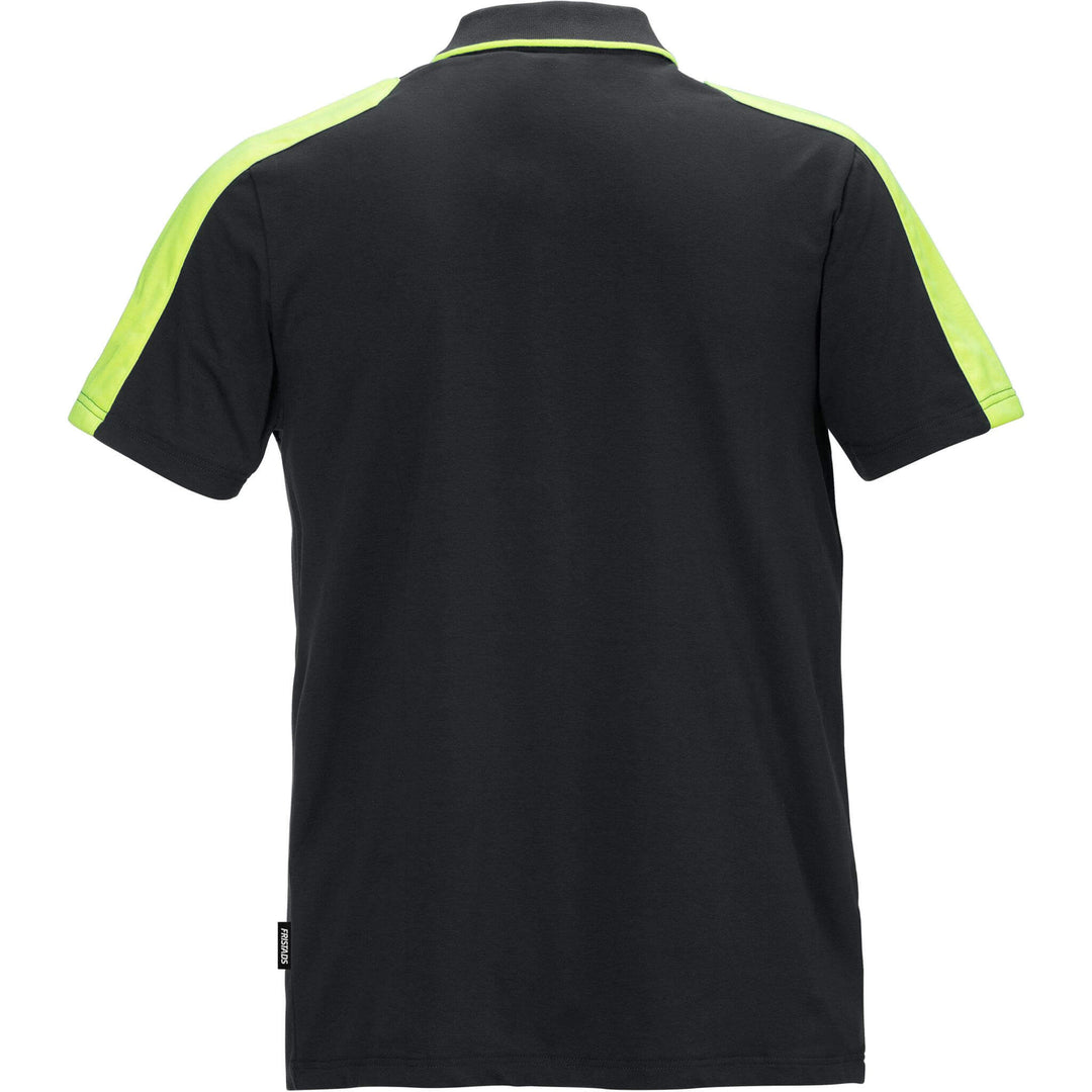 Fristads Stretch Polo Shirt - 7448 RTP Black Back1#colour_black