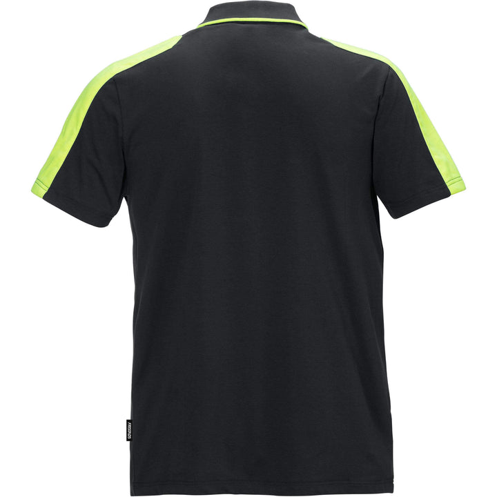 Fristads Stretch Polo Shirt - 7448 RTP Black Back1#colour_black