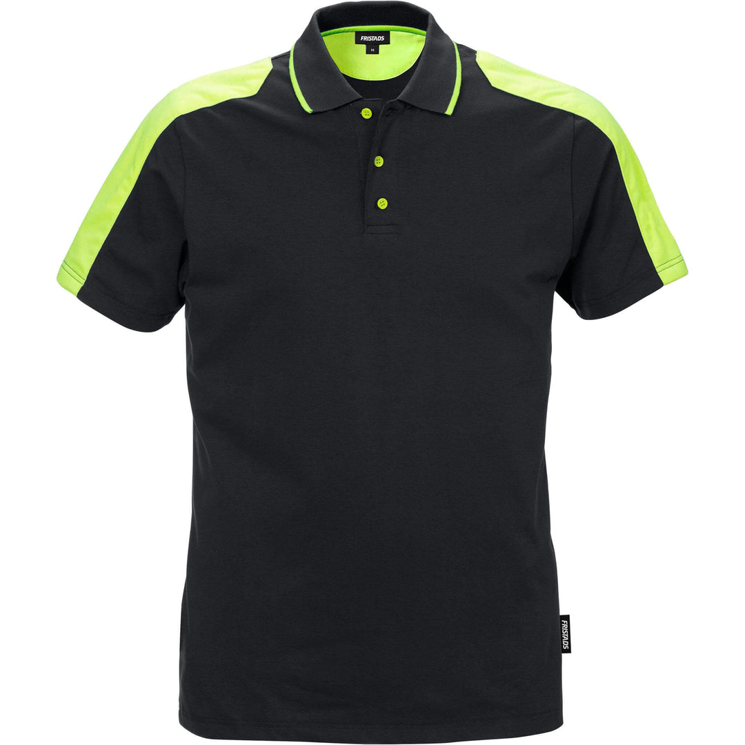 Fristads Stretch Polo Shirt - 7448 RTP Black Front1#colour_black