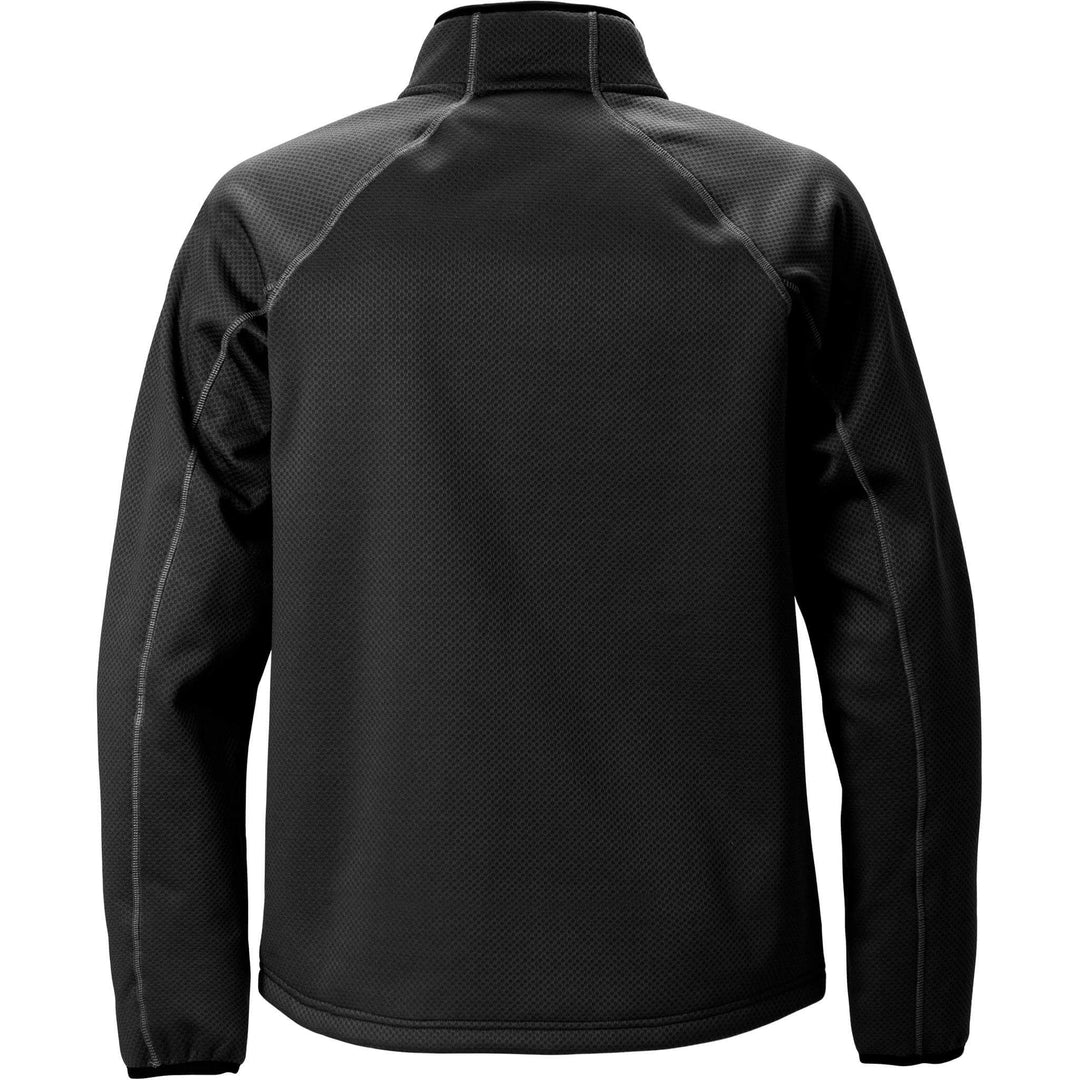 Fristads Stretch Softshell Jacket - 4905 SSF Black Back1#colour_black