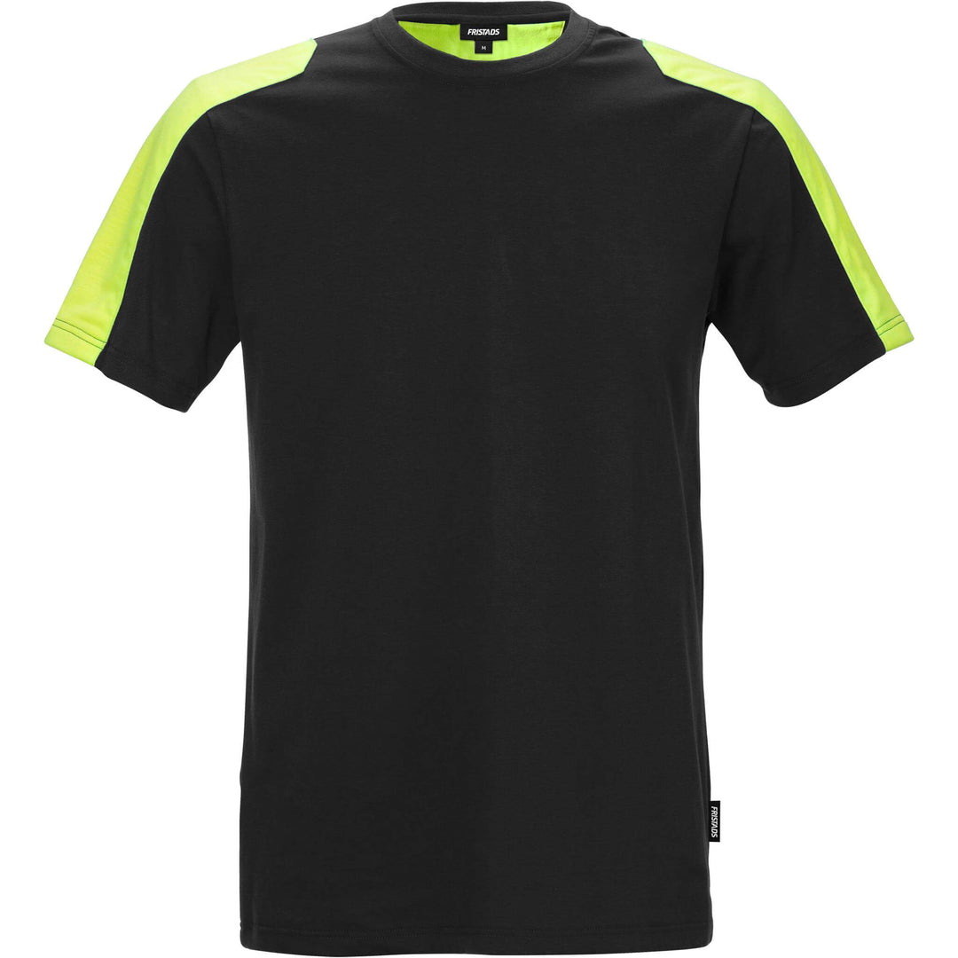 Fristads Stretch T-Shirt - 7447 RTT Black Front1#colour_black
