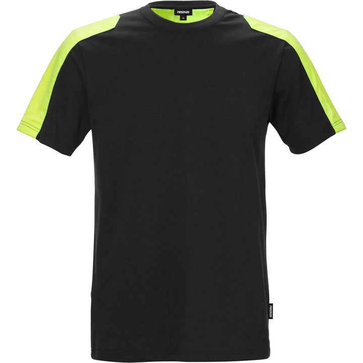Fristads Stretch T-Shirt - 7447 RTT Black Front1#colour_black