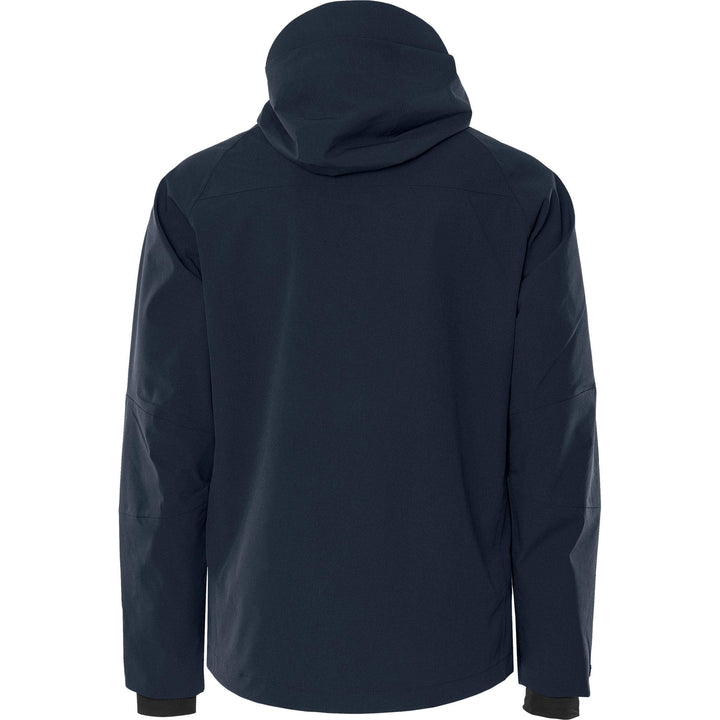 Fristads Stretch Waterproof Breathable Shell Jacket - 4881 GLS Dark Navy Back1#colour_dark-navy
