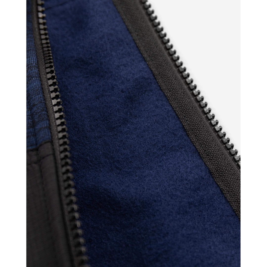 Fristads Sweatshirt Jacket - 7052 SMP Navy/Black Detail2#colour_navy-black