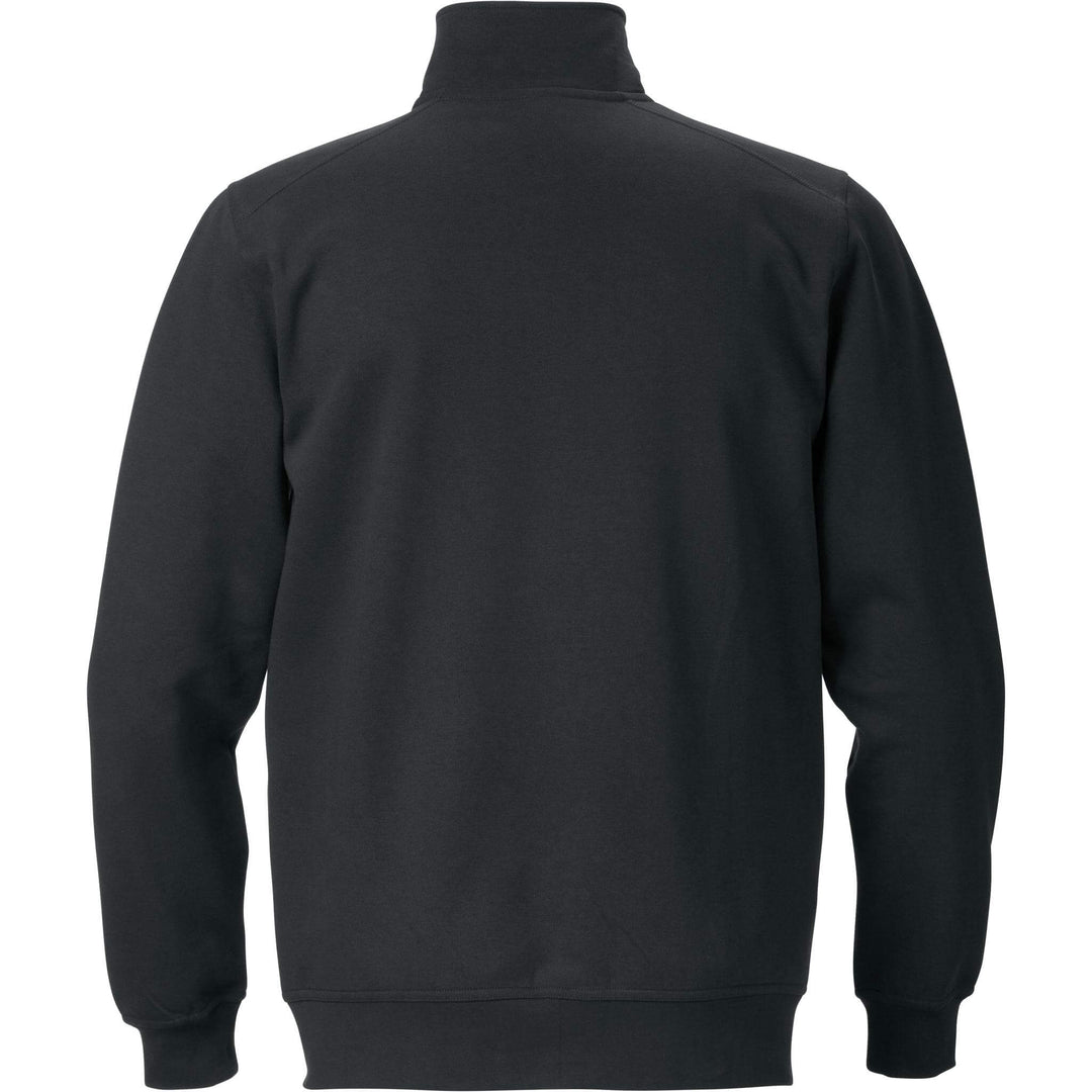 Fristads Sweatshirt Jacket - 7608 SM Black Back1#colour_black
