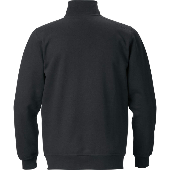 Fristads Sweatshirt Jacket - 7608 SM Black Back1#colour_black