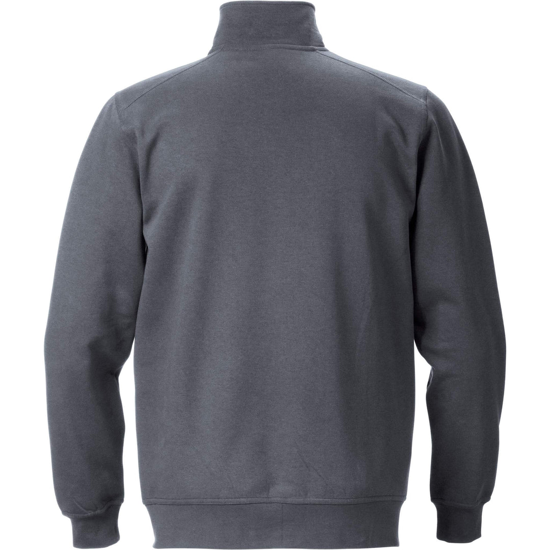 Fristads Sweatshirt Jacket - 7608 SM Dark Grey Back1#colour_dark-grey