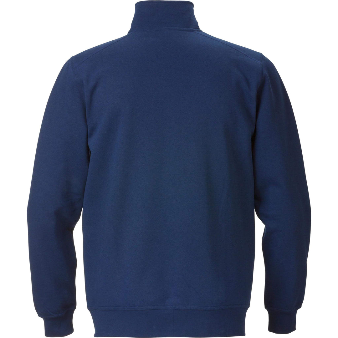 Fristads Sweatshirt Jacket - 7608 SM Navy Back1#colour_navy