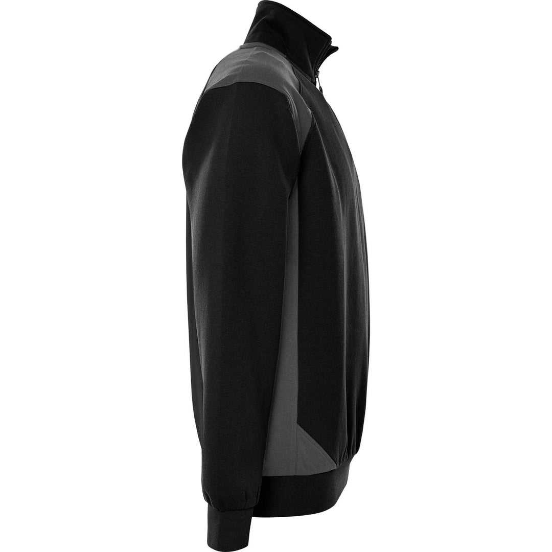 Fristads UV-Protective Half-Zip Sweatshirt - 7048 GSM Black/Grey Back3#colour_black-grey