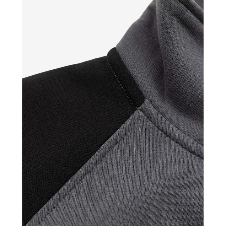Fristads UV-Protective Half-Zip Sweatshirt - 7048 GSM Grey/Black Detail1#colour_grey-black